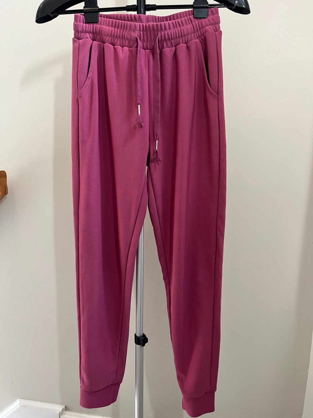 New Mix Joggers in Raspberry - Size Medium